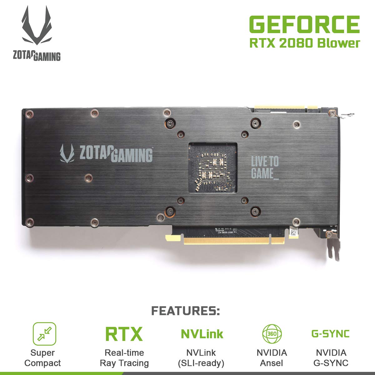 Amazon.com: ZOTAC Gaming GeForce RTX 2080 Blower 8GB GDDR6 256-bit